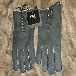 Frye Black Suede Gloves